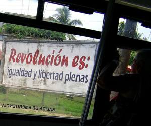 Propaganda cubana. Foto: PIN