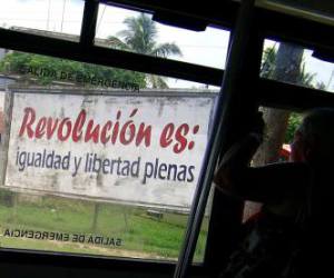 Cuban propaganda. Photo: PIN